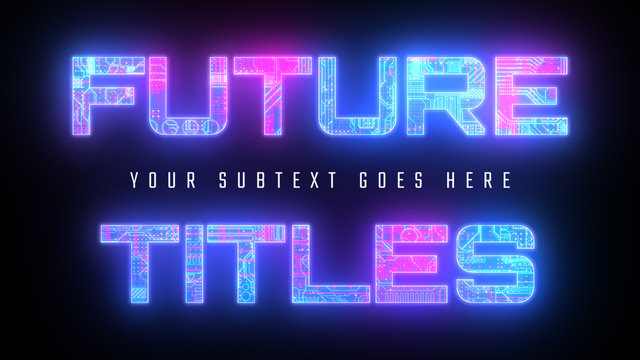 Futuristic Cyberpunk Titles