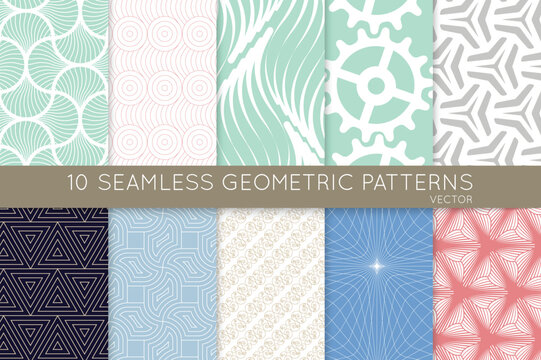 Collection of seamless patterns