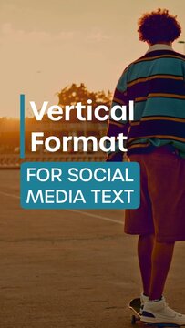 Vertical Modern Social Media Text Overlay