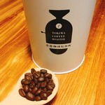 TOKIWA COFFEE ROASTER Oomiya Honten - 常盤ブレンド 100g 540円とオリジナルの保存缶