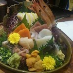 魚料理専門 魚魚一 - 「刺身の船盛り」