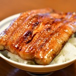 Myojinshita Kandagawa Hon Ten - 蒲焼@4,000円：腹をオン・ザ・ライス。ライスは別途料金