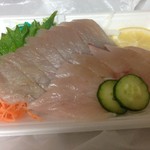 スーパーよしもと - サワラの刺身　302円