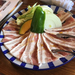 日向牧場 - 豚カルビランチ600円のメイン