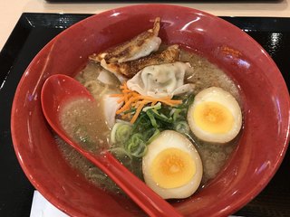 Kotan Nitorimoru Hirakata Ten - ぎょうざラーメンクン玉トッピング