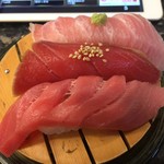 Kaiten Sushi Seijiro Morioka Tsushida Honten - マグロ三種を