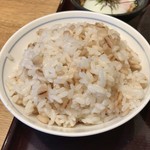 Gyukatsu Kyoto Katsugyu Gion Yasaka Ten - ●国産黒毛牛カツ京玉膳130g ¥1980税別
      ・黒毛牛カツ
      ・ご飯
      ・赤だし
      ・和風カレーつけ汁
      ・三種タレ
      ・京玉
      計¥2138税込