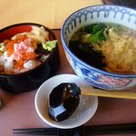 グレート仙台カントリー倶楽部 - たぬきうどん＆海鮮丼セット