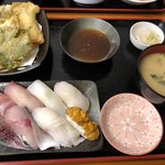 魚喜家 - 料理写真:にぎり寿司定食  1200円