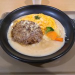 Jurokkoku Mai Omurice & Doria Senmon Ten Omurice Tei Yamaguchi Yume Taun Yamaguchi Ten - 特性クリームと牛肉100パーセントのハンバーグオムライス・780円がクーポンで100円引き♪