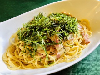 CUCINA BUONAPPETITO - 本日のパスタ（ベーコンと木の子の大葉風味）