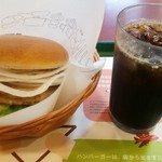 Mos Burger Hiroshima Hatchobori Ten - たまねぎバーガー380円＋アイスコーヒーS230円