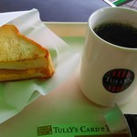 TULLY’S COFFEE Gurinado Nagayama Ten - モーニングセット・ハム＆スクランブル