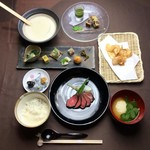 りょうり舎やまゆ - 和牛ロースト旬菜添えとろろ膳