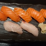 Take Zushi - 娘のサーモンとハマチ