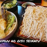 Aoi - 鶏天丼セットもりそばで