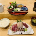 Hayama Muku - 地魚刺身５点盛り＋定食セット