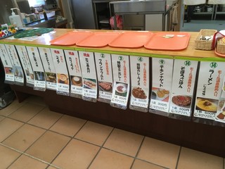 h ECOPA CAFE - 券売機にラーメンやそぼろご飯は無かった(^^;)