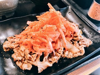 Yoshinoya Tamana Pakingu Eria Ten - 紅生姜&七味で赤化粧♪