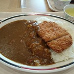 Oita Daigaku Cafe Teria Shokudo - カツカレーMEGA盛り　税込み　５６５えん　カツはサクッとしてました