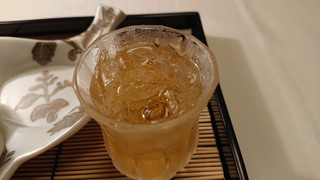 懐石 宿 扇屋 - 食前酒の梅酒