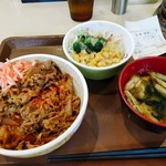 Sukiya Matsusaka Chuo Mv Ten - 牛丼サラダセット並盛り　500円