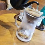 Starbucks Coffee Ichinoseki Ten - ミルクを入れてからコーヒーを淹れてカフェオレ