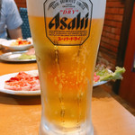 焼肉れんが - 生ビール ジョッキ 550円