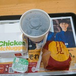 マクドナルド - チーズ月見セット(マックナゲット、コカ・コーラ)