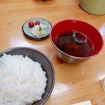 Inagaki - ご飯と赤だしセット150円