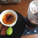 Cafe ほしぞら - プラス200円でデザートが付きます。
クリームブリュレと生チョコ