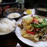 Oshokuji Dokoro Momo - 野菜炒め定食￥５００