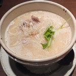 Oowada Sakaba Jonetsu Horumon - 牛骨白湯ミニラーメン 490円