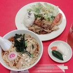 Soryu - 日替り（回鍋肉プレート＆ラーメン）　Ｓサイズ