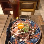 Ashiyu cafe & bar Donyoku - ローストビーフ丼