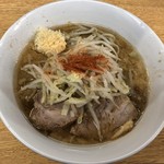 Ramen Jiro Kannana Shinshin Daita Ten - ラーメン 780円　麺半分・ヤサイ少な目にんにくで