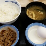 Matsuya Kandaogawamachiten - 選べる小鉢の玉子かけごはん：290円