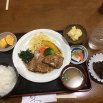 たばら食堂 - 鮪ステーキランチ  700円 税込