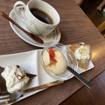 Cafe Asshu - ケーキセット650円