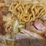 Ramen Jiro Kannana Shinshin Daita Ten - 小麺半分、ヤサイアブラニンニク