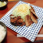 Sumiyaki Sendai Gyutan Akari Ionmorushijonawateten - 牛タン・カルビ定食