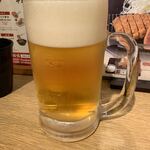 Gyukatsu Kyoto Katsugyu Arude Shin Osaka Ten - ビール