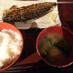 Sumibiyaki Senmon Shokudokoro Shiroganeya Muro Machi Bun Ten - さば定食 やはりここの魚とご飯は美味しいです。他の方の声が筒抜けなのが残念ですが。