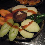 Yakiniku DINING Ushiwaka - 【2012.03.　初訪】　焼き野菜525円