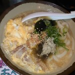 串かつ 前田製作所 - かすうどん550円