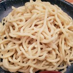 Tsukemen Do Takeshi - 太麺のアップ