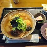 Narutoya + Tenzo - 葛うどん＋惣菜3品