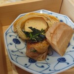 Washoku Rokuro - 新春御膳、鶏の菜の花焼き、パイ包み焼き、香の物