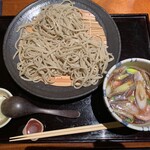 Teuchi Soba Kiri Umi - つけ鴨せいろ。