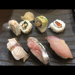 Sosaku Sushi Dining Kai - にぎり３貫 寿司ロール４個